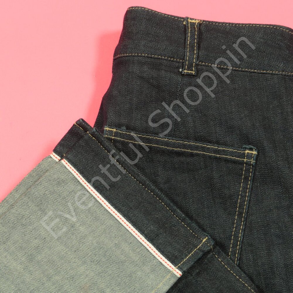 Studio Tomboy Cropped Jeans Womens 28 Blue Indigo Roll Up